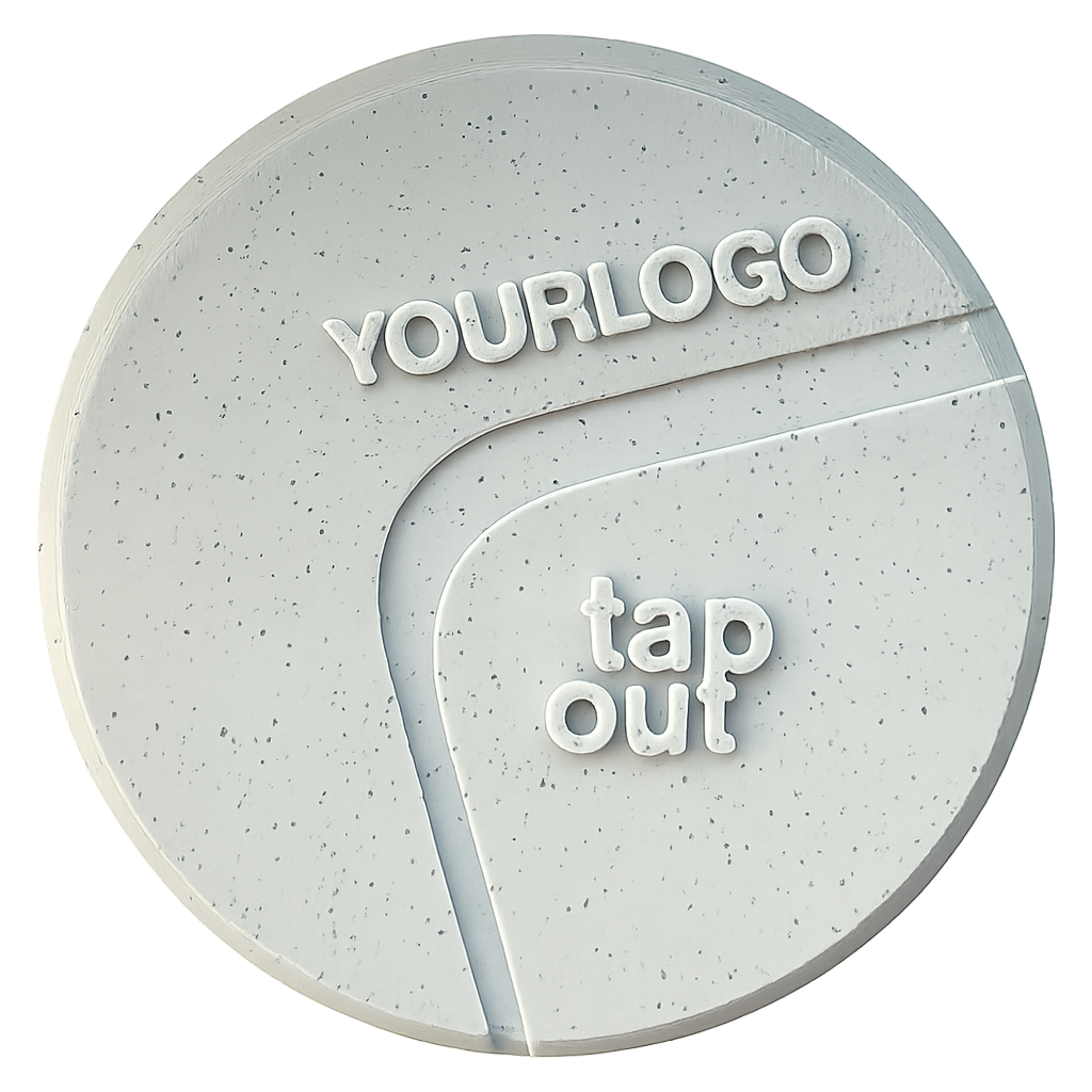 Diagonal logo placement